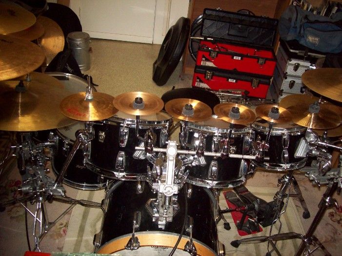 Double splash cymbal placement